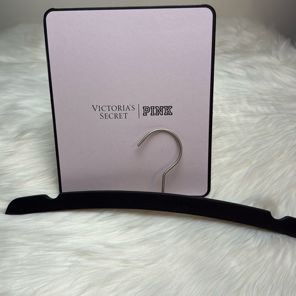 Victoria’s Secret Black Wooden Hanger & Display Prop Sign